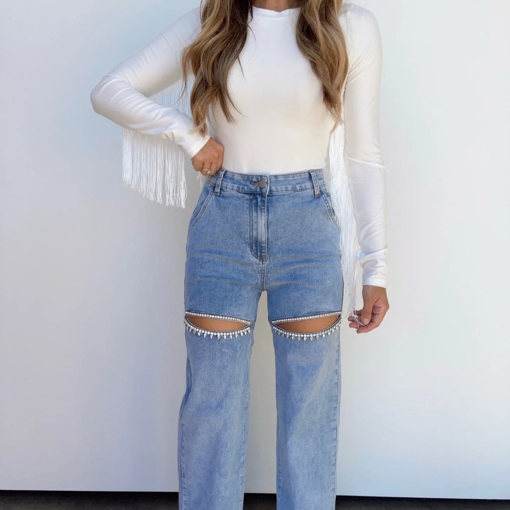 NWOT Lane 201 Ballerini Denim- Size M (8-10)